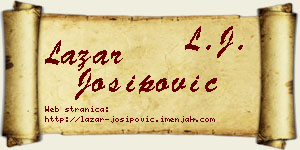 Lazar Josipović vizit kartica